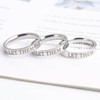 Q&D&S Let Them Ring Stainless Steel Stackable Rings Inspirational Friendship