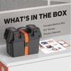 Litime Portable Battery Box Fits Group 24/27 Size Batteries for