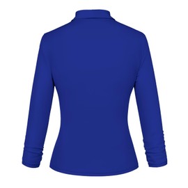 Hybrid & Company Women Premium Nylon Ponte Office Blazer JK1131 1073T Royal XL