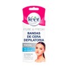 Veet Pure & Fresh, Bandas de Cera Depilatoria, Rostro, Piel