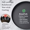 9.5-Inch Tart Pan Set, Nonstick Carbon Steel, Removable Bottom, 2