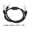6.35mm Female to 6.35mm Female RCA Cable Gold Plated Sound