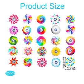 25 Pack Fidget Spinners for Kids, Fidget Toys for Kids Mini Colourful Hand Spinners Stress Relief Hand Spinner, Focus and Anxiety Relief Classroom Gifts Birthday Gifts (1.57 Inch)