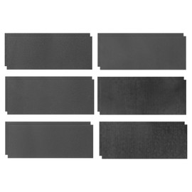 sourcing map 12pcs Sandpaper 400 600 800 1000 1200 1500 Grit 9 x 3.6 Inch Silicon Carbide Abrasive Wet Dry Sanding Sheets for Wood Finishing, Metal Sanding, Automotive Polishing