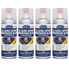 Eastwood 2K AeroSpray Automotive Under Hood Black Spray Paint | 12 oz Aerosol | 4 Pack