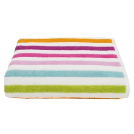 Allure Cali Multi Striped Bath Sheet 90 x 150cm, 100% Cotton – Super Soft, Absorbent, Quick Dry Multicoloured Stripe Extra Large Bath Towel