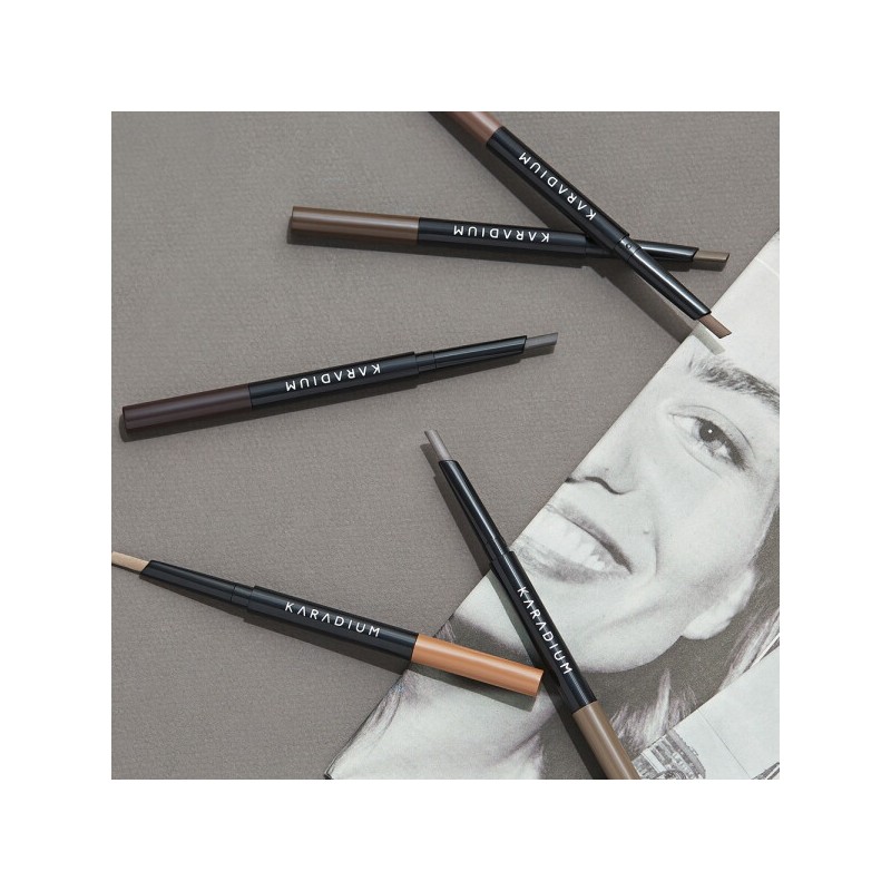 Karadium 카라디움 1+1 플랫 아이브로우 펜슬 Caradium 1+1 Flat Eyebrow