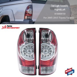 munirater Left+Right Pair LED Tail Lights Brake Lamps Fit For Toyota Tacoma 2005-2015