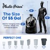 PLASTIC PRINCE 55 Gallon Trash Bags 3 Mil Fit Rubbermaid