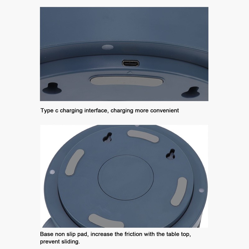 Desktop Folding Fan 3 Speeds USB Rechargeable Punch Free Electric