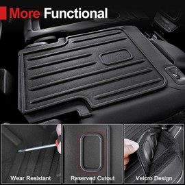 HOUCLEMIC Backrest Mat Compatible with 2023-2025 2026 Honda Pilot Accessories, 2nd Kick Mats for 2022-2026 Acura MDX Accessories