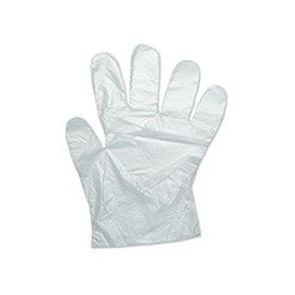 CrazyGadget 1000 x Large Clear Disposable Plastic Polythene PE Gloves Cleaning Prepare Food Decorating