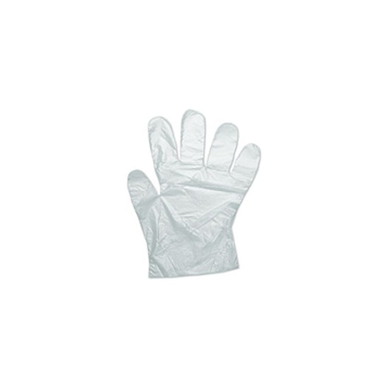 CrazyGadget 1000 x Large Clear Disposable Plastic Polythene PE Gloves