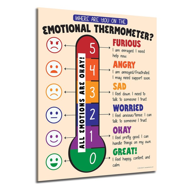 ZOCO Emotional Scale Posters (5 Pack) — Calm Down Corner