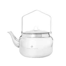 STABILOTHERM Stainless Steel Outdoor Coffee Kettle 2 Litre I Ideal for Campfires & BBQ - Tea Kettle Kettle Teapot Water Jug Cookware - Ideal for Outdoor Camping Hiking Travel Picnic