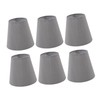 6 Pcs Cloth Lamp Shade Good Light Transmission E14 Candle