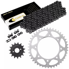 Kawasaki Black Drive Chain And Sprocket Kit for Kawasaki KL650 KLR650 1990-2017