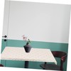 DOITOOL PVC Tablecloth Waterproof Easy-Clean Heat-Resistant Fitted Table Cover Perfect
