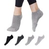 BOYLISH Women’s Non-Slip Yoga Socks with Grips, 4 Pairs Pilates