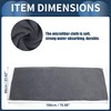 INFINAUTO Cleaning Cloths Towel,Car Drying Plush Cloth Absorbent Microfiber Grey,1pcs