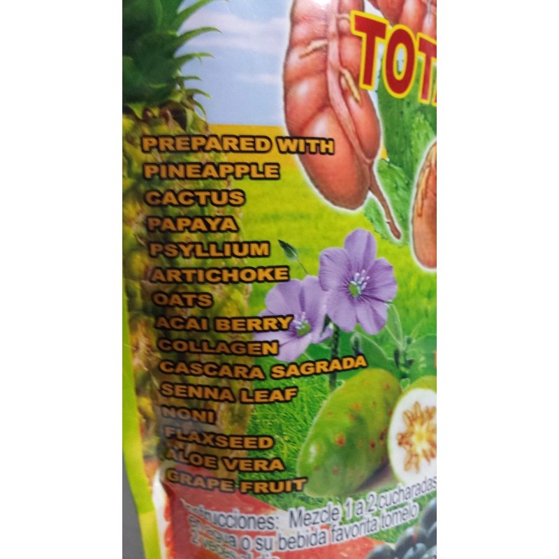 DIAZ ORGANIC PRODUCTS TOTAL DETOXIFY ORGANIC PRODUCTS 100 % NATURAL