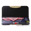 Sonic Pen Case Brave Al Lock Double-Sided Slim Polygon Black