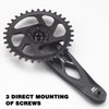 EVOSID MTB Bike Crankset, Bicycle Crank Arm Set 165/170/175mm R-SPEC
