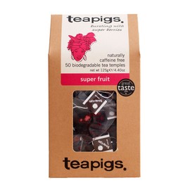 Tea Pigs Super Fruit Tea Made with Whole Fruit, Pack of 50