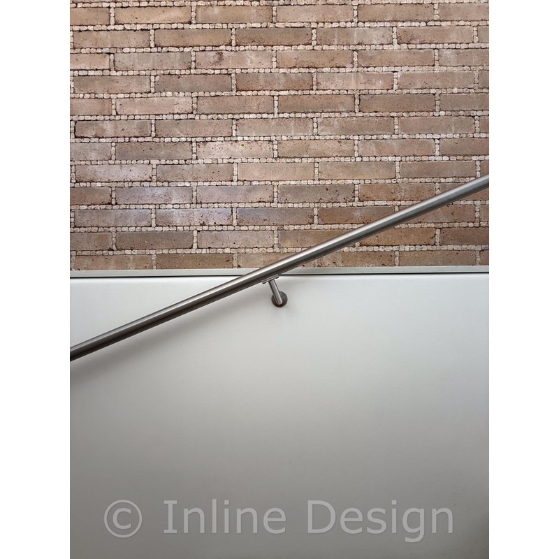 Inline Design Handrail Bracket, Stainless Steel 316, Luminous Quasar, Matte