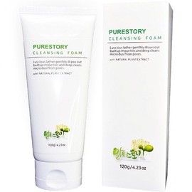Pure Story Cleansing Foam 120g, a product made by people with severe disabilities, a good consumption foam cleanser