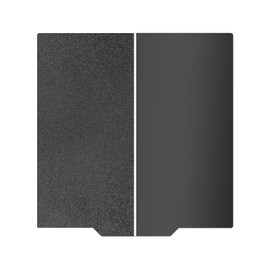 HIKUDIY 230 x 230 mm Black PEI Double-Sided Building Plate for Anycubic Cobra 2/Cobra 2 Pro/Cobra 2 Neo/Cobra/Cobra Go, Smooth PEI + Textured PEI Spring Steel Plate Flexible Plate for Anycubic 3D
