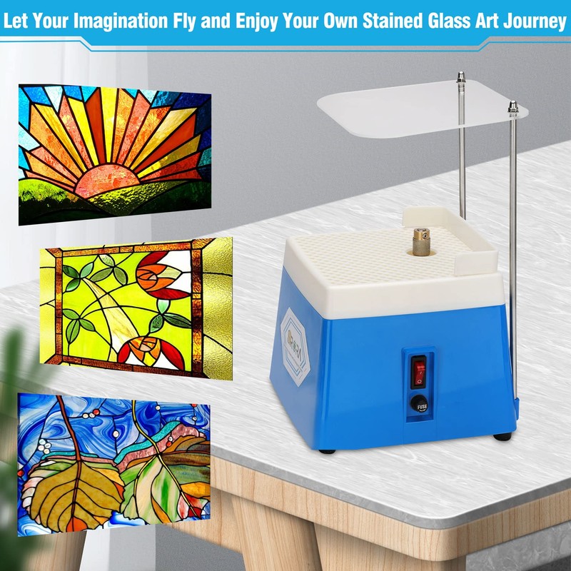 Stained Glass Grinder,4200r/min Mini DIY Grinding Tool, 110V 65W Portable