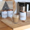 Harbour Housewares 3pc Round Metal Tea Coffee Sugar Canisters Set