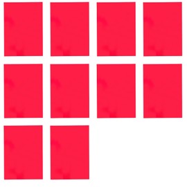 10PCS A4 Coloured Plastic Sheets,Plastic Light Filter Gel Reading Aid,A4 Colour Film,Transparent Red Film for DIY