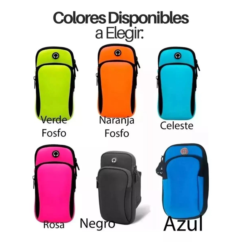 Mafab 3pz Bolsa Deportiva Banda Al Brazo P Celular Gym