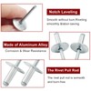 Zorveiio 60 Pcs 3/16" x 5/8" Large Flange Aluminum Blind
