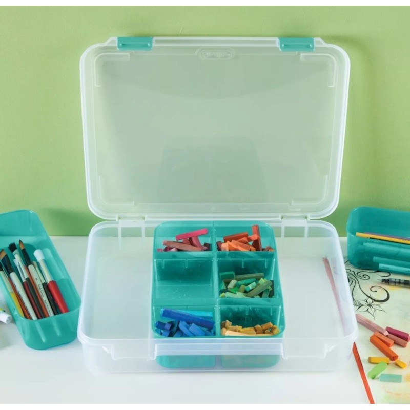 Sterlite Caja Organizadora Divisiones Transparente 27x34x6cm Seguros