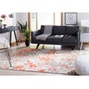 Safavieh SAFAVIEH Madison Collection Area Rug - 5'3" x 7'6", Grey & Orange, Boho Abstract Distressed Design, Non-Shedding & Easy Care, Ideal for High Traffic Areas in Living Room, Bedroom (MAD425H)
