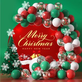 Christmas Round Backdrop Cover for Photography 7.2ft Red Glitter Snowflake Merry Christmas Circle Arch Backdrop Stand Cover Kids Family Winter Xmas New Year Party Christmas Eve Decorations Background