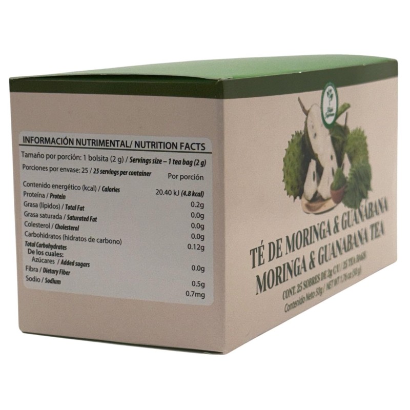 Moringa & guanabana te (moringa & soursop tea) 25 tea