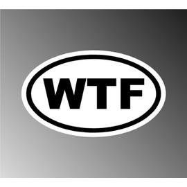Euro Funny Wtf Car Decal Bumper Stickers 3x5