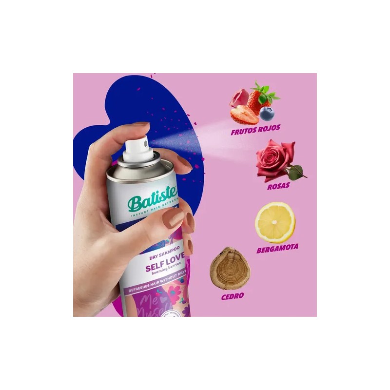 Batiste Shampoo en Seco Self Love con Frutos Rojos 200