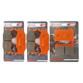Lefossi Carbon Fibre Motorcycle Brake Pads Front Rear For Yamaha XVZ 1300 TF Venture Star 1999-2001 XV 1600 A Wildstar 1999 2000 2001 2002 2003 2004 FA179F FA123R