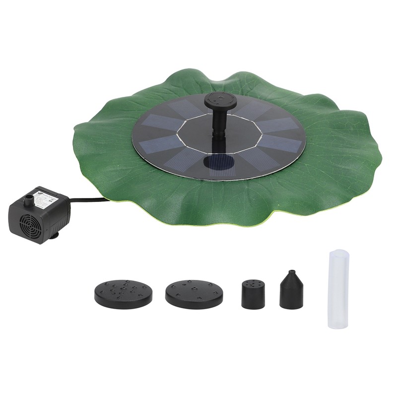 5V 1.6W Solar Water Fountain Pump Floating Landscape Fountain for
