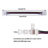 FULARR 12Pcs Professional 4 Pin LED Strip Light Connector, Non-Waterproof