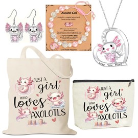 CORNER RUNNER Axolotl Lover Gifts - Cute Axolotl Accessories Set for Girls Daughter Granddaughter Niece Birthday Christmas Graduation Gifts