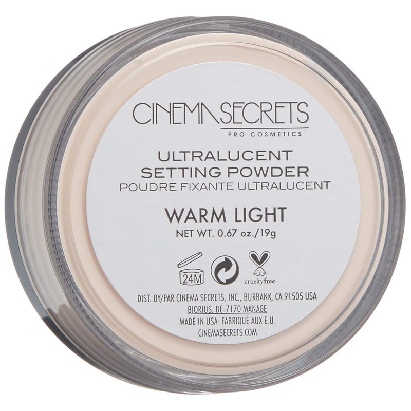 CINEMA SECRETS Pro Cosmetics Ultralucent Loose Setting Powder, Warm Light