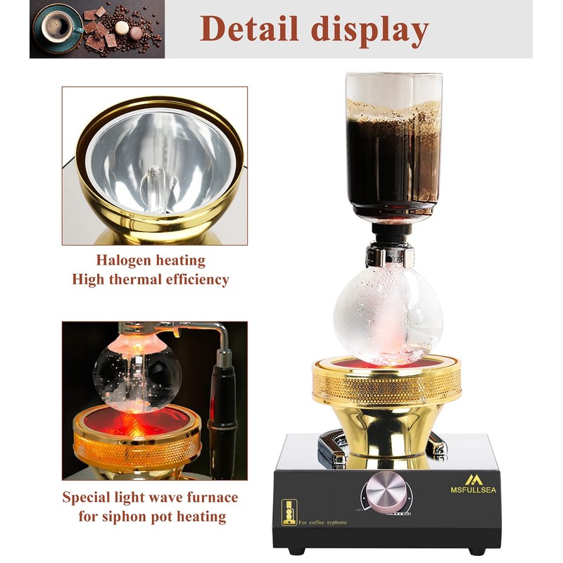 Msfullsea Halogen Beam Heater Burner halogen siphon coffee burner Heater