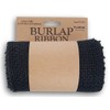 Black Burlap Ribbon Roll - 5.5" x 15'