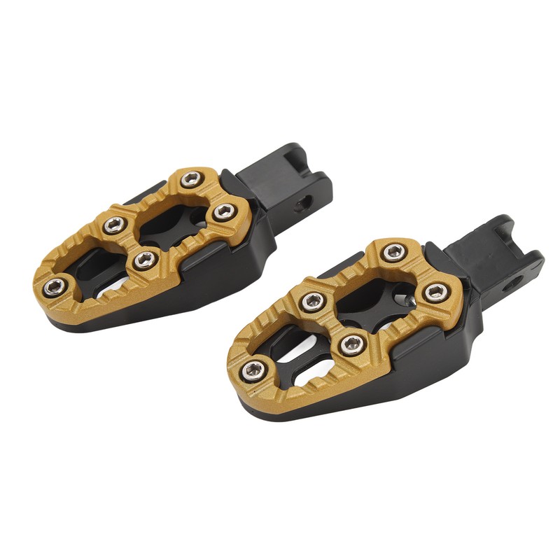 1 Pair Motorcycle Footpeg Left Right Anti Slip Universal Aluminum
